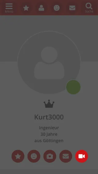 Einladung im Profil versenden