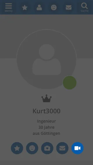 Einladung im Profil versenden