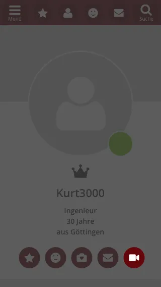 Einladung im Profil versenden