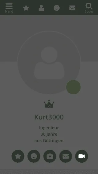 Einladung im Profil versenden