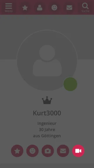 Einladung im Profil versenden