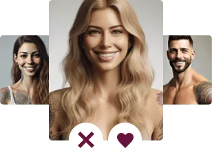 Illustration einer Auswahl zwischen zwei Personen