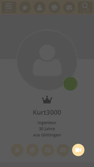 Einladung im Profil versenden