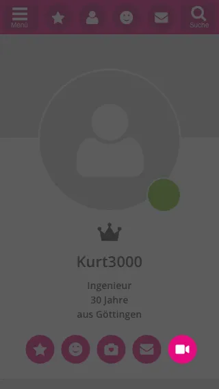 Einladung im Profil versenden