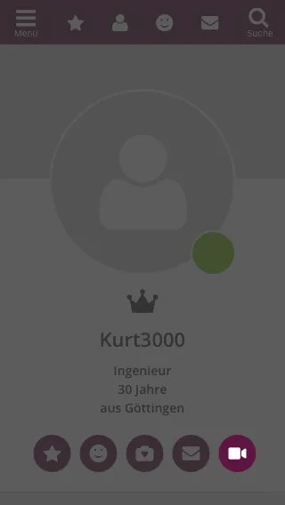 Einladung im Profil versenden