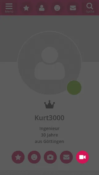 Einladung im Profil versenden