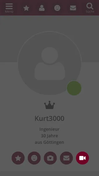 Einladung im Profil versenden
