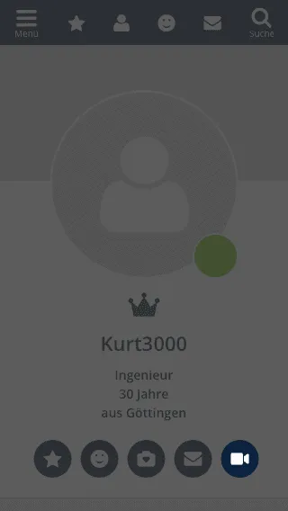 Einladung im Profil versenden