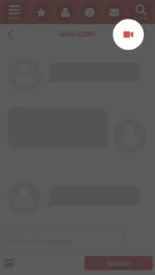 Einladung in den Nachrichten versenden
