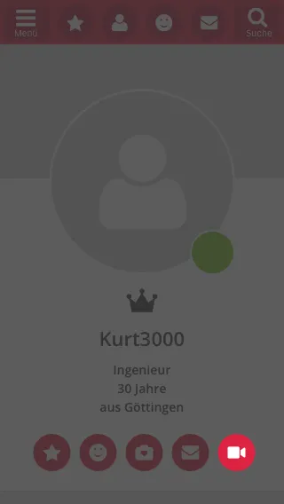 Einladung im Profil versenden