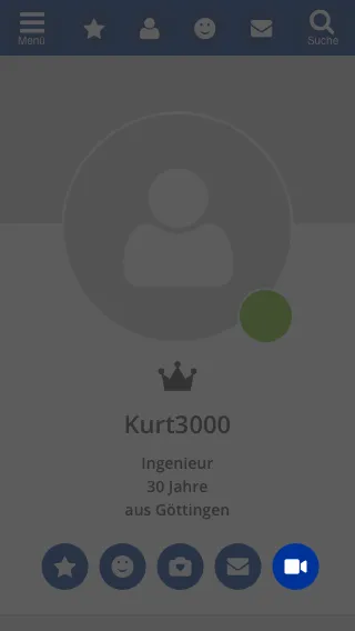Einladung im Profil versenden