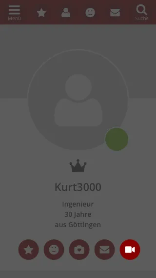 Einladung im Profil versenden