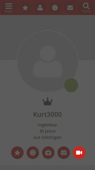 Einladung im Profil versenden