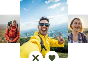 Illustration einer Auswahl zwischen zwei Personen