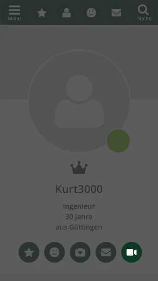 Einladung im Profil versenden