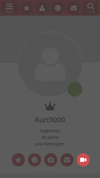 Einladung im Profil versenden