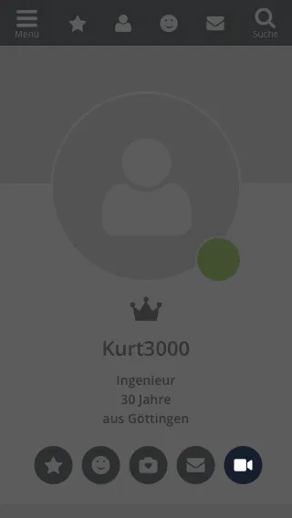 Einladung im Profil versenden