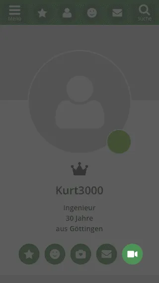 Einladung im Profil versenden