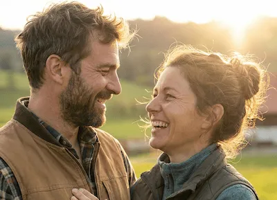 Bild eines glücklichen Paars