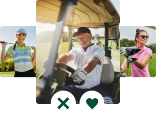 Illustration einer Auswahl zwischen zwei Personen