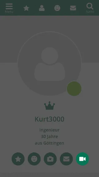 Einladung im Profil versenden
