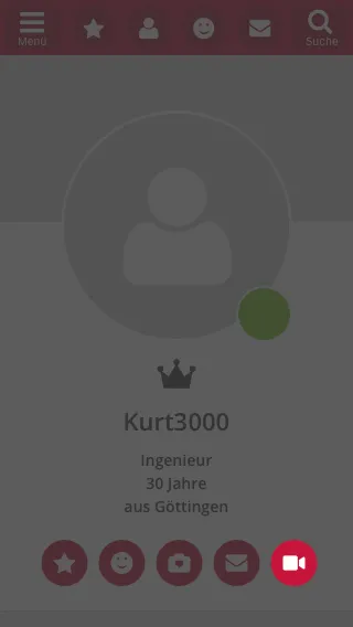 Einladung im Profil versenden