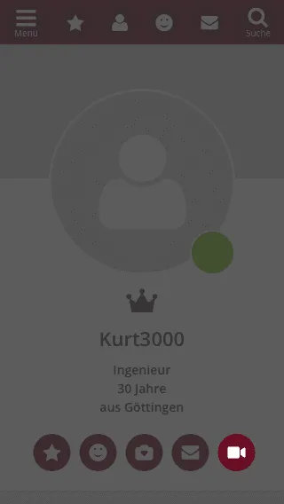 Einladung im Profil versenden