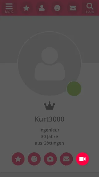 Einladung im Profil versenden